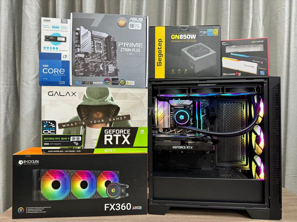 Dàn máy i7 13700K, RTX 3070 TI, 512GB , 32GB DDR5