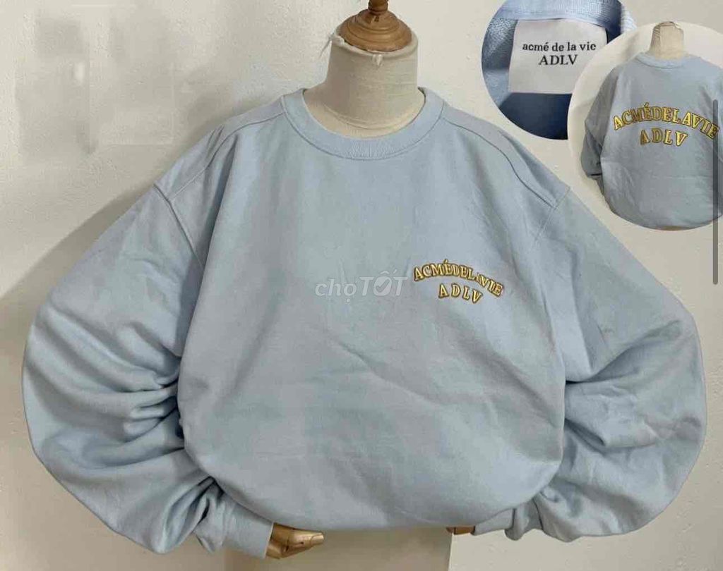 Áo nỉ ADLV unisex xanh nhạt. Mua bán Quần áo tại Quận Gò Vấp Tp Hồ Chí Minh được đăng bởi thy hình 1