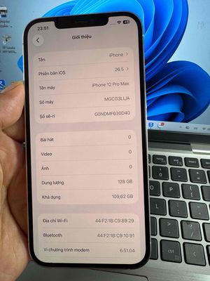 Apple iPhone 12 Pro Max 128GB Trắng 87%