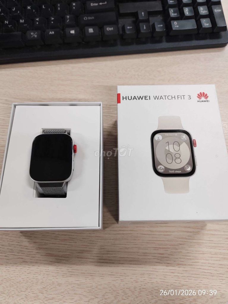 Huawei Watch Fit 3 Full box (Fixed). Mua bán Thiết bị đeo thông minh tại Huyện Yên Dũng Bắc Giang được đăng bởi Tôi yêu Việt Nam hình 1