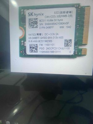 SSD Hynix BC511 256GB M2 2230 PCIe NVMe Gen 3×4