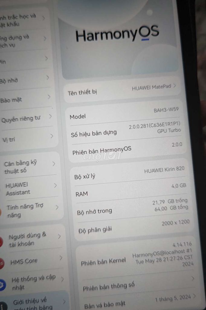 Huawei MatePad 4GB/64GB. Mua bán Máy tính bảng tại Thành phố Thủ Đức Tp Hồ Chí Minh được đăng bởi Nấm Qac  hình 1
