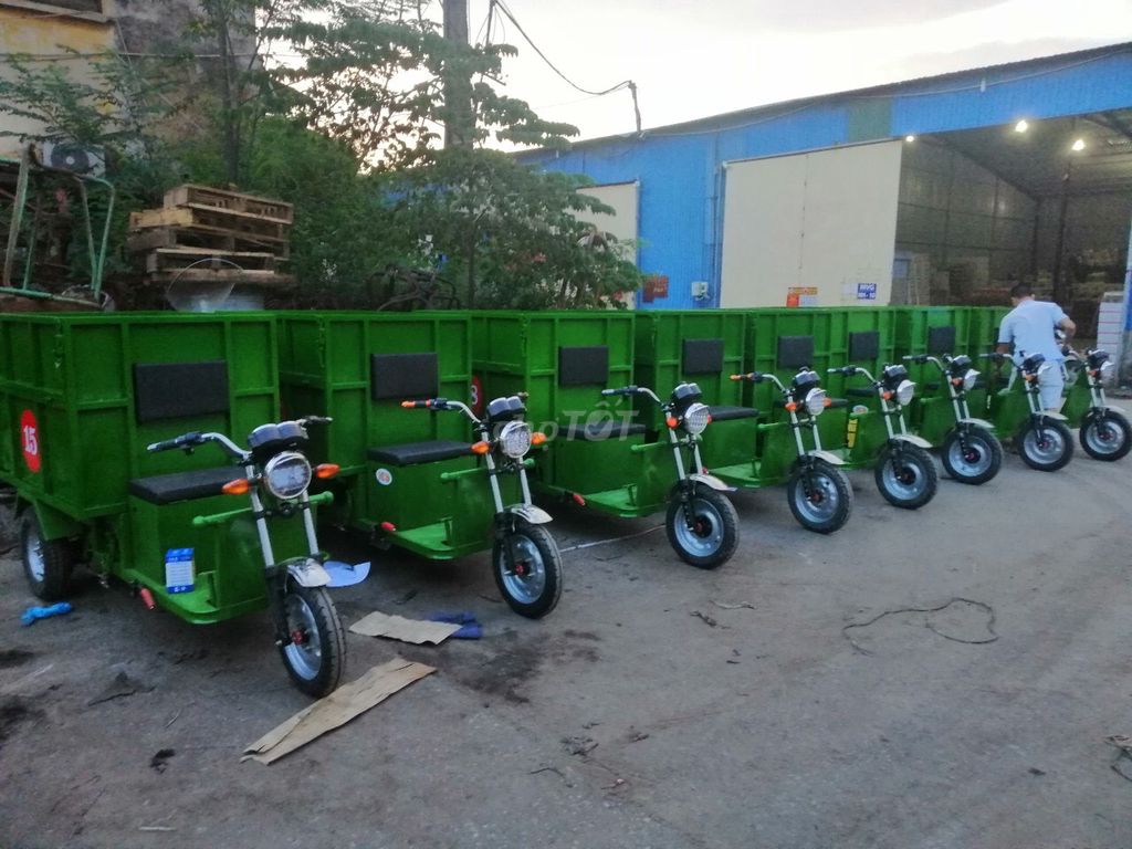 Xe ba bánh điện chở rác VĨ TUYẾN. Mua bán Phương tiện khác tại Huyện Lục Ngạn Bắc Giang được đăng bởi Mr Tuyến hình 2