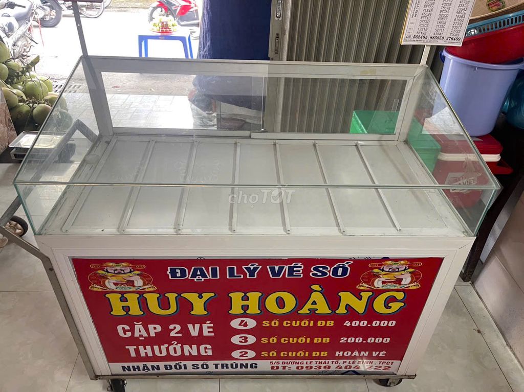 Tủ vé số 1m2 có bánh xe. Mua bán Đồ chuyên dụng, Giống nuôi trồng tại Quận Cái Răng Cần Thơ được đăng bởi Huy hình 1
