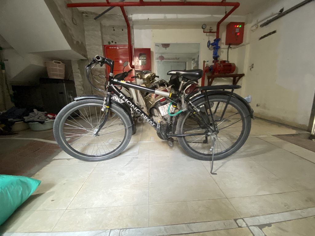 Xe đạp Thống Nhất Đen đã sử dụng. Mua bán Xe đạp tại Huyện Thanh Trì Hà Nội được đăng bởi Trần Lương hình 1