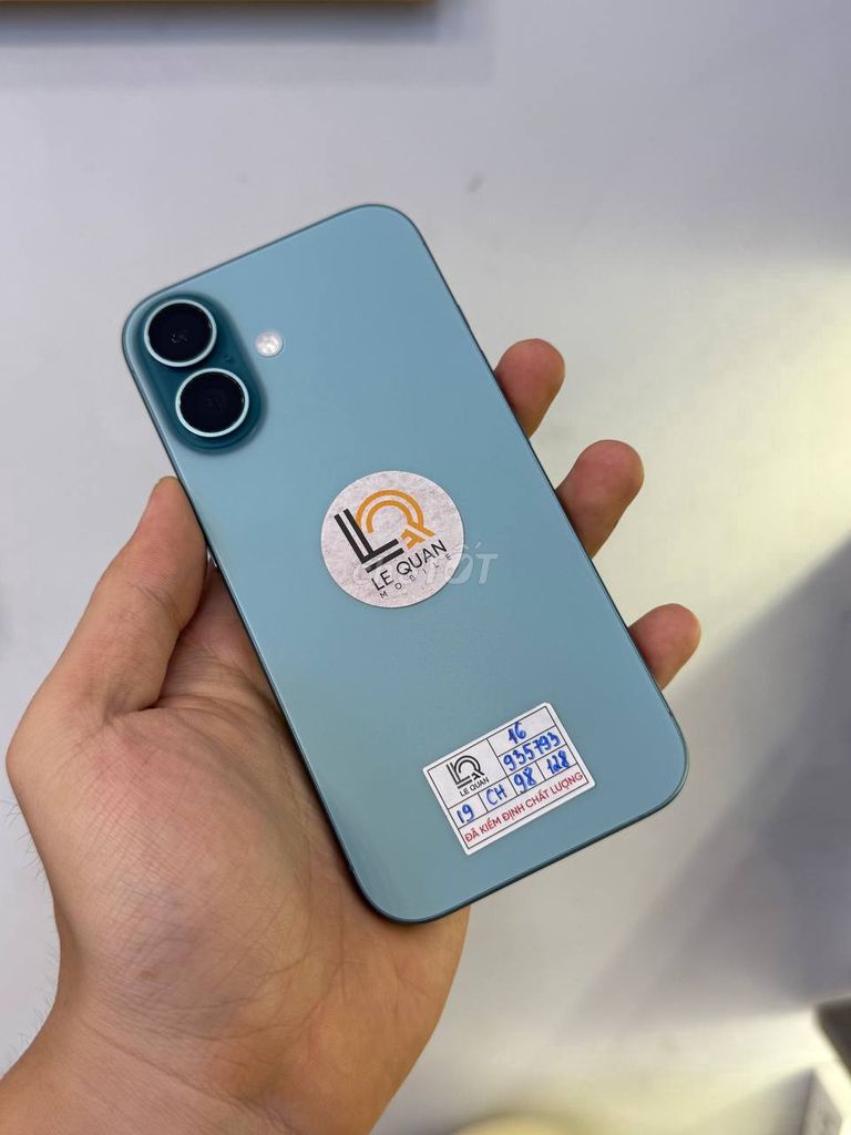 iPhone 16 💙 Teal trẻ trung, sang xịn cực cuốn. Mua bán Điện thoại tại Quận 10 Tp Hồ Chí Minh được đăng bởi Lê Quân Mobile hình 1