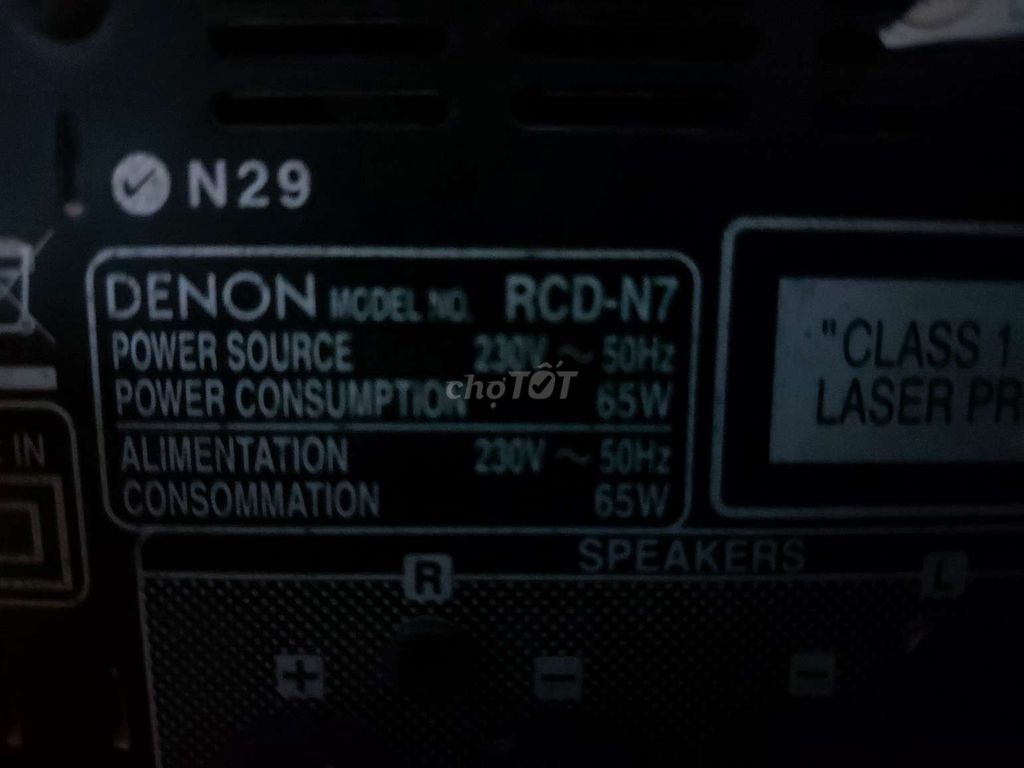 Đầu amply Denon RCD-N7 Trắng. Mua bán Tivi, Âm thanh tại Quận 10 Tp Hồ Chí Minh được đăng bởi đỉnh cao hình 1