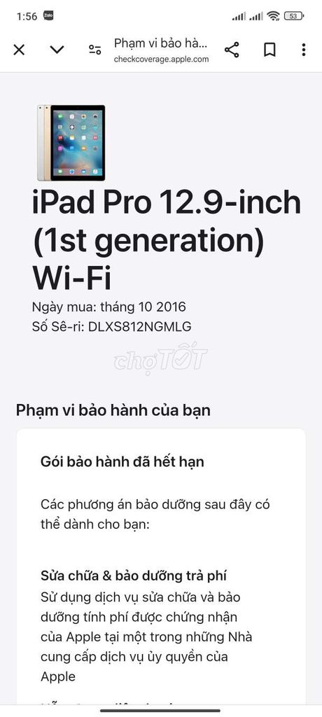 ipad pro 12.9 bán xác