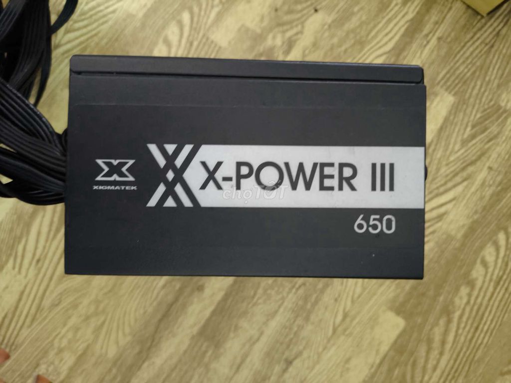 Nguồn Xigmatek X-POWER III 650W Đen. Mua bán Linh kiện (RAM, Card...) tại Thị xã Sơn Tây Hà Nội được đăng bởi Long chuyên linh kiện điện tử hình 1