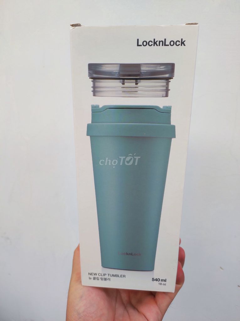 Ly giữ nhiệt Lock and Lock 2 nắp 540 ml tặng túi