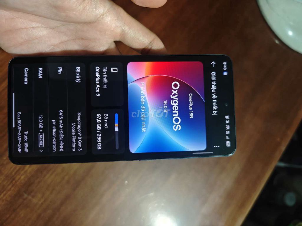 OnePlus Ace 5 256GB Đen 99%. Mua bán Điện thoại tại Quận Tân Bình Tp Hồ Chí Minh được đăng bởi Lộc Lê hình 1
