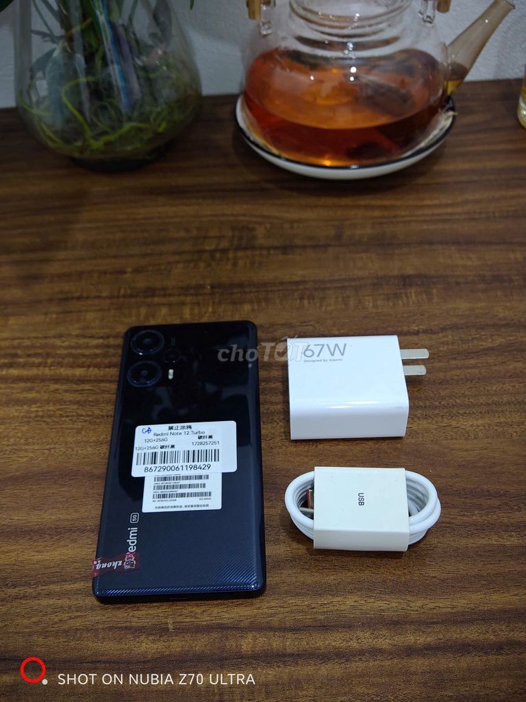 Redmi Note 12 Turbo 12/256 Đen sạc 67w có ship COD. Mua bán Điện thoại tại Quận Ba Đình Hà Nội được đăng bởi Android Top hình 1
