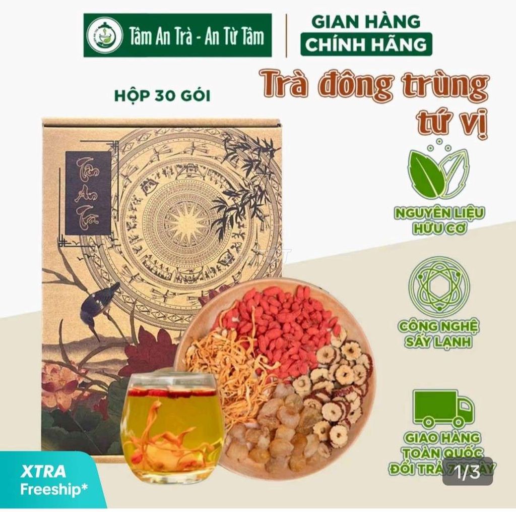 Trà đồng trùng tứ vị thanh lọc cơ thể