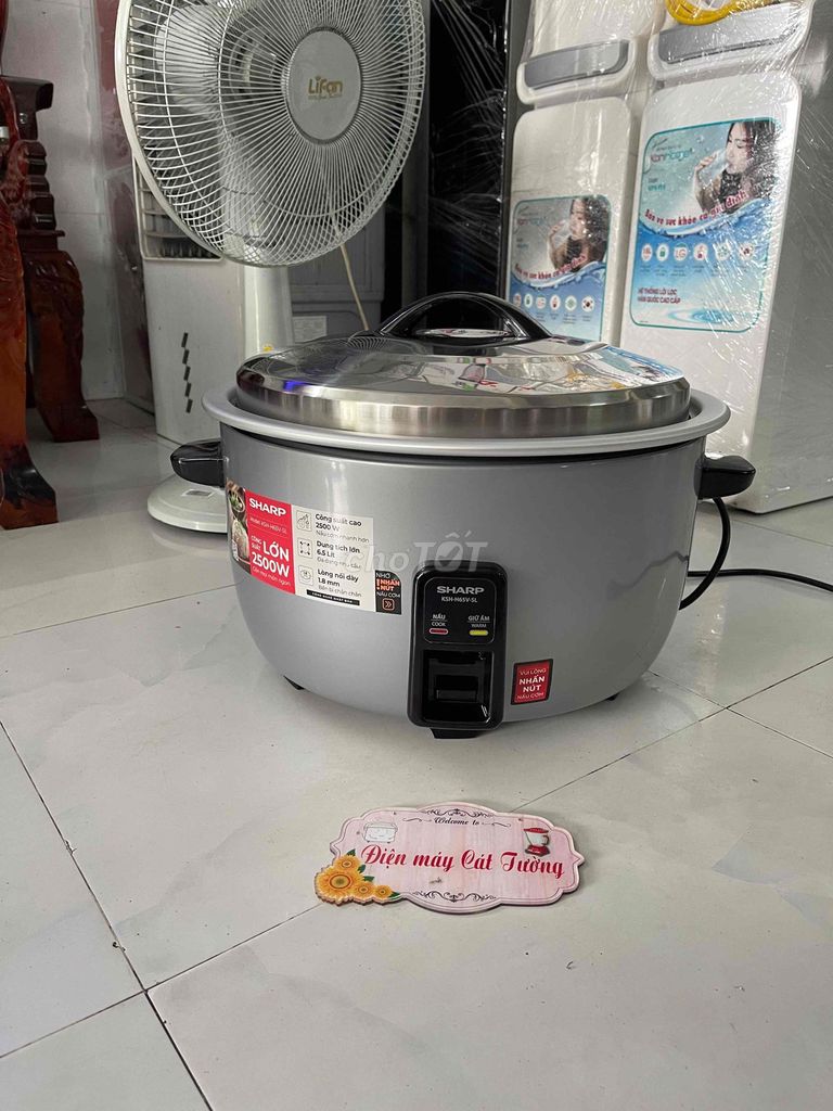 Nồi cơm điện công nghiệp Sharp  9 lít chính hãng. Mua bán Bếp, lò, đồ điện nhà bếp tại Huyện Bình Chánh Tp Hồ Chí Minh được đăng bởi Điện Máy Cát Tường hình 1