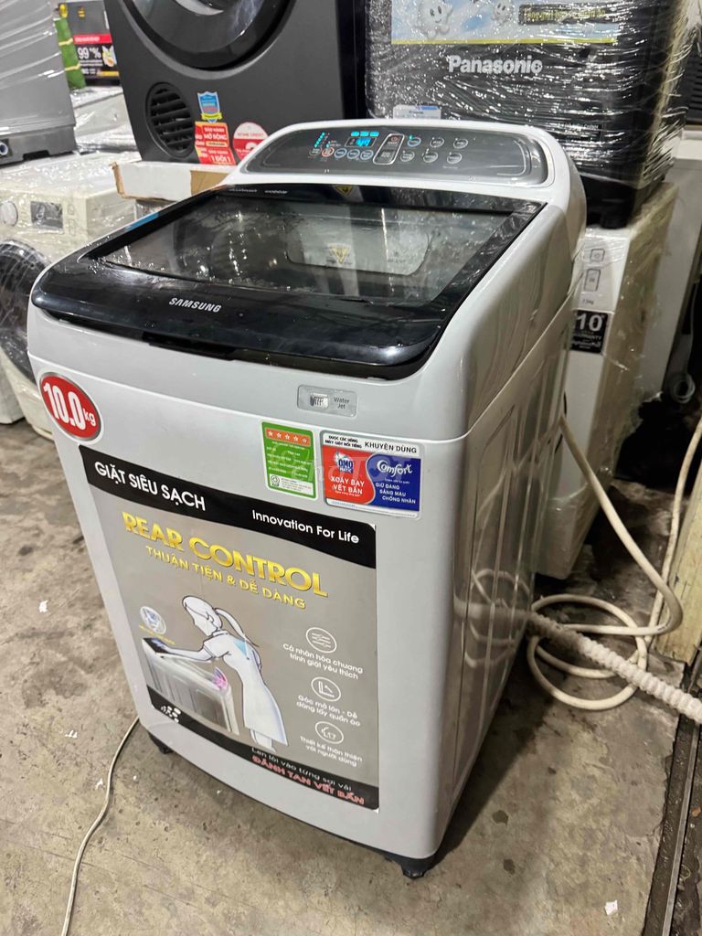 Thanh lý máy giặt Samsung 10KG mặt kính mới tin. Mua bán Máy giặt tại Quận Thanh Khê Đà Nẵng được đăng bởi Phúc Đỗ hình 1