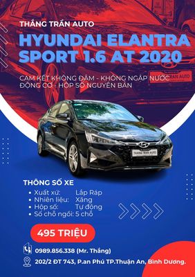 Hyundai Elantra Sport 1.6Turbo 2020 Odo 56.000 KM