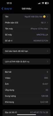 iphone 13promax lock zin nguyên. Mua bán Điện thoại tại Huyện Phong Điền Cần Thơ được đăng bởi Chí Tâm