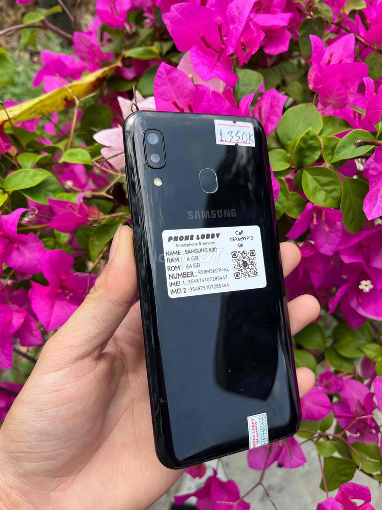 Samsung Galaxy A30 64GB Đen. Mua bán Điện thoại tại Quận Tân Phú Tp Hồ Chí Minh được đăng bởi Thuý Nhi hình 1