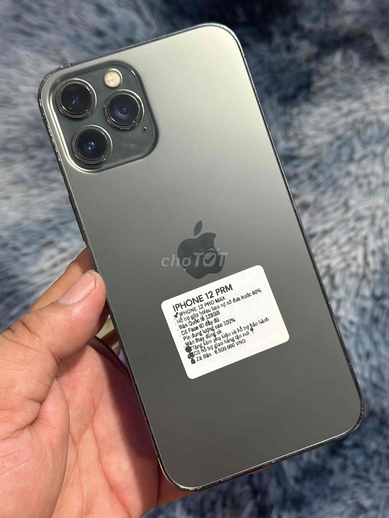 iPhone 12 Pro Max 128GB Xám 100%. Mua bán Điện thoại tại Huyện Trảng Bom Đồng Nai được đăng bởi Hồ Trung Hiếu hình 1