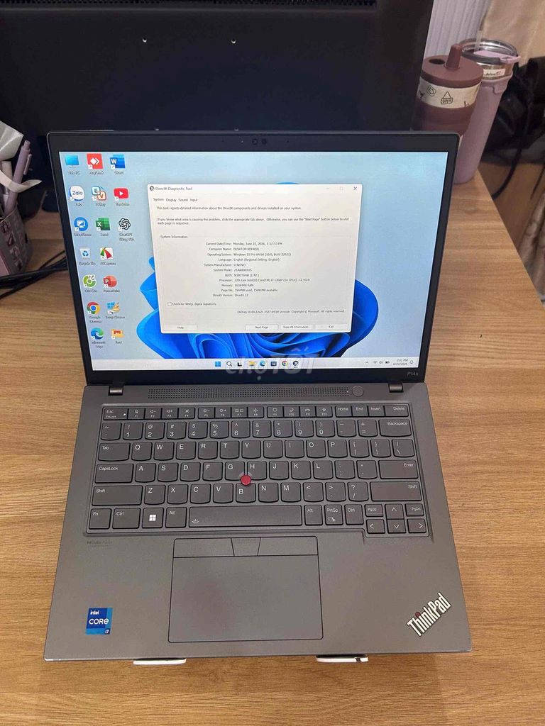 ThinkPad P14s Gen 3  i7-1260P 14 inch 24GB/512GB. Mua bán Laptop tại Quận Thanh Khê Đà Nẵng được đăng bởi Le Thanh Cong hình 1