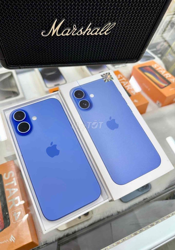 iPhone 16 128GB Blue FULLBOX NEW Apple 12/2025. Mua bán Điện thoại tại Quận Thanh Xuân Hà Nội được đăng bởi Nguyễn Huy Dũng hình 1