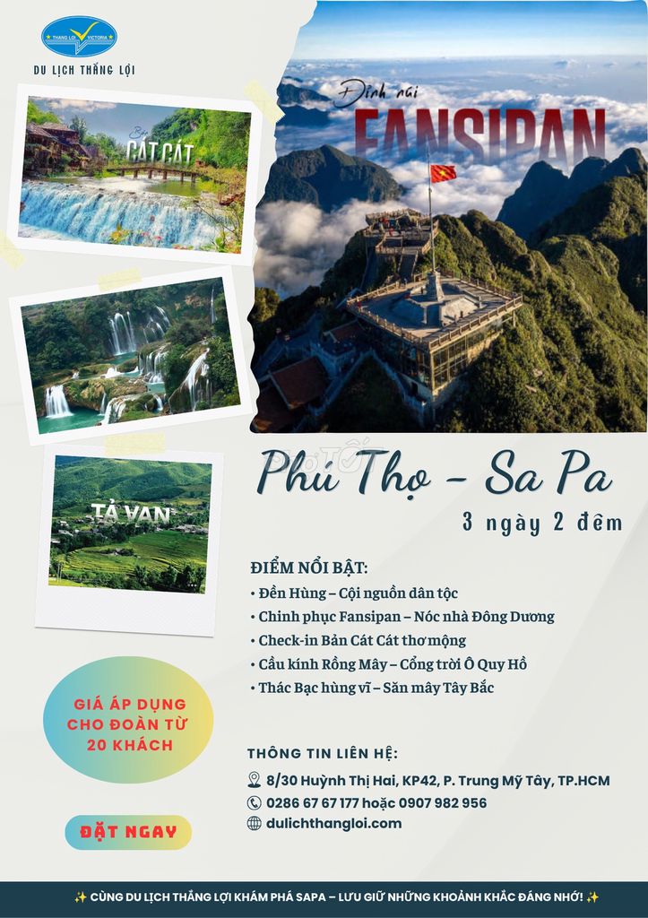 Tour Phú Thọ - Sapa 3N2Đ trọn gói. Du lịch tại Quận 12 Tp Hồ Chí Minh được đăng bởi Nguyễn Khánh hình 1