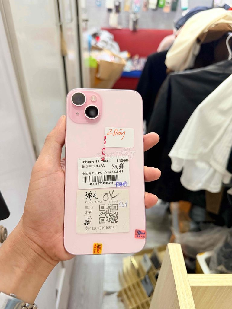 Apple iPhone 15 Plus 512GB QT full chức năng. Mua bán Điện thoại tại Quận Hải Châu Đà Nẵng được đăng bởi Hoàng Táo 273 Nguyễn Hoàng hình 1