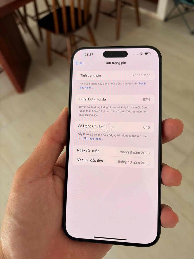 Apple iPhone 15 Pro Max Xám lock pin 87. Mua bán Điện thoại tại Thành phố Hội An Quảng Nam được đăng bởi phương hình 1