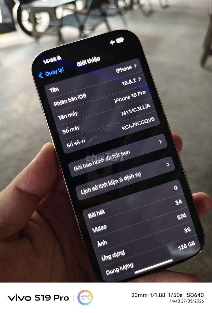 iPhone 16 Pro 128GB Vàng. Mua bán Điện thoại tại Quận Bình Tân Tp Hồ Chí Minh được đăng bởi Nguyễn P Nguyên  hình 1