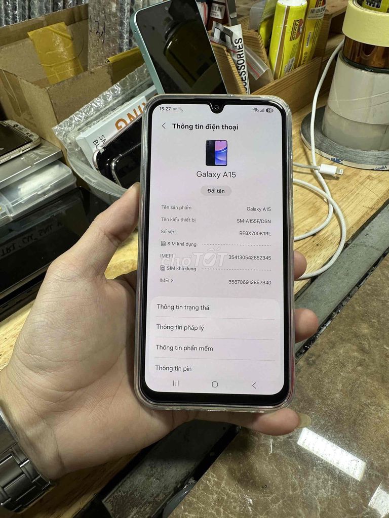 Samsung Galaxy A15 8GB/256GB. Mua bán Điện thoại tại Quận 12 Tp Hồ Chí Minh được đăng bởi Nguyễn Tiến Hùng hình 1
