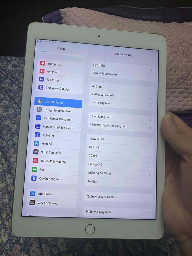 iPad Air 2 64gb wifi 4G. Mua bán Máy tính bảng tại Quận Hải Châu Đà Nẵng được đăng bởi Nguyễn Huy  hình 1