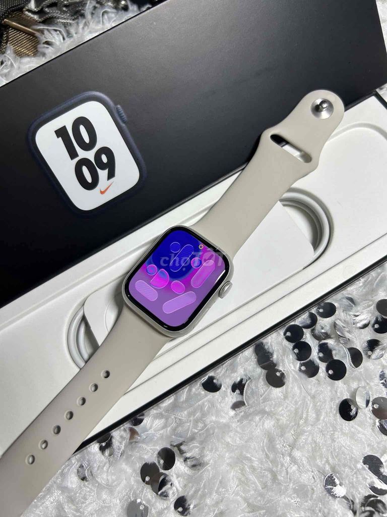 Apple Watch Series 7 41mm Starlight. Mua bán Thiết bị đeo thông minh tại Quận 5 Tp Hồ Chí Minh được đăng bởi A C V N hình 1