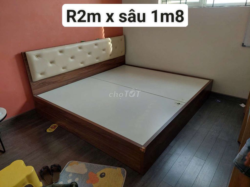 Giường gỗ 2m x 1m8. Mua bán Giường, chăn ga gối nệm tại Quận Hà Đông Hà Nội được đăng bởi Vũ văn khương hình 1