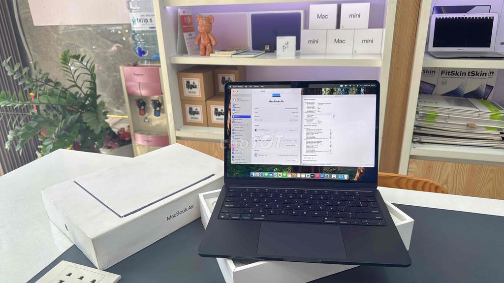 MacBook Air M3 :16GB/256GB Midnight Openbox. Mua bán Laptop tại Quận Thanh Khê Đà Nẵng được đăng bởi Tín Phát Apple hình 1