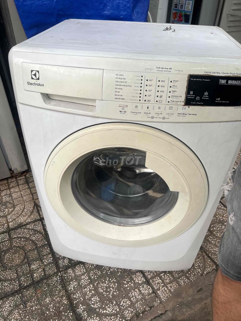 máy giat samsung và  elextroluc 8kg gãy càng