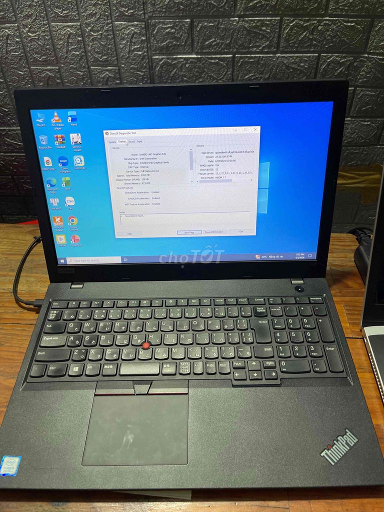 Lenovo ThinkPad i5-8250U 16GB Đen. Mua bán Laptop tại Quận Bình Thạnh Tp Hồ Chí Minh được đăng bởi Cầm Đồ Lê Đức Anh hình 1