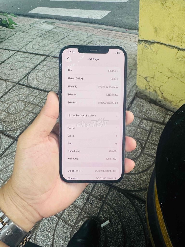 Apple iPhone 12 Pro Max 128GB 76%. Mua bán Điện thoại tại Thành phố Vũng Tàu Bà Rịa - Vũng Tàu được đăng bởi Tùng Lee hình 1