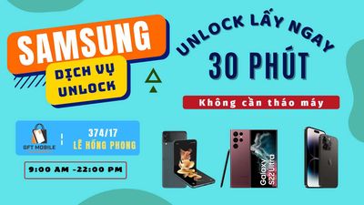 Dịch vụ unlock Samsung giá rẻ lấy ngay tại Tp HCM