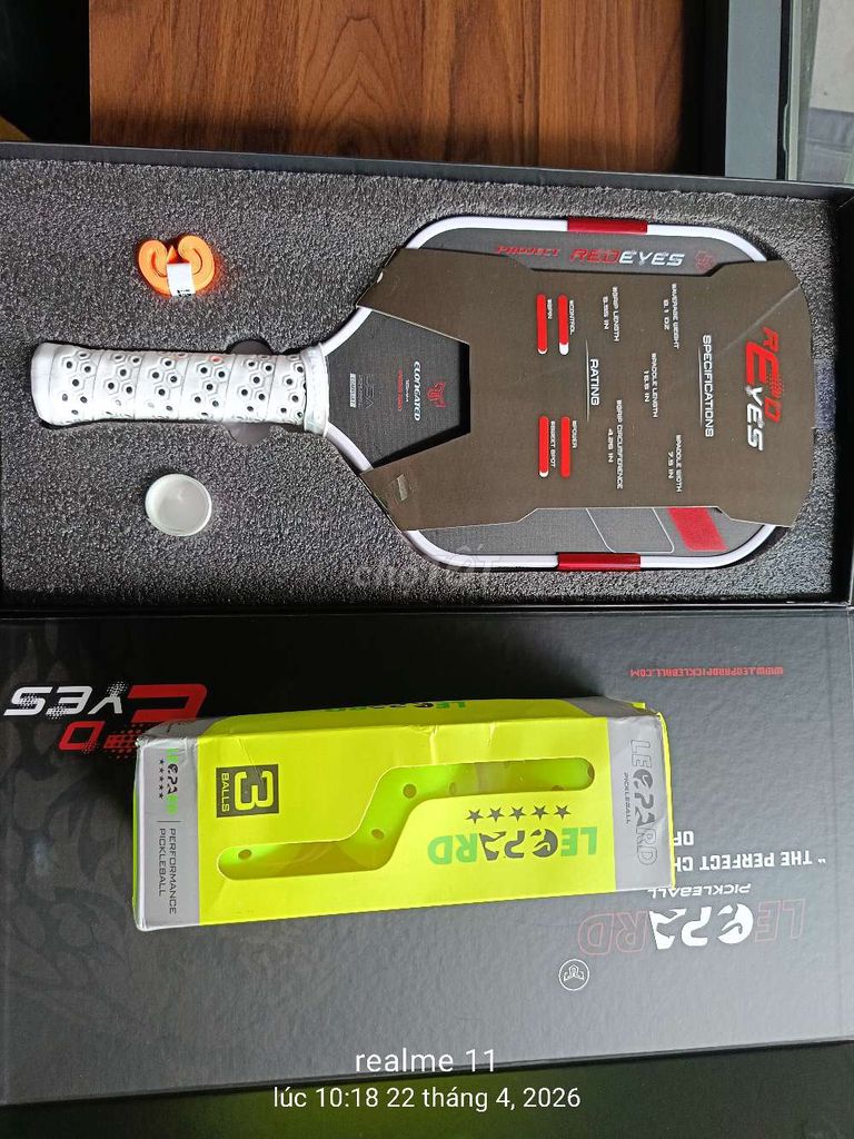 Vợt Pickleball RED EYES Carbon. Mua bán Đồ thể thao, Dã ngoại tại Thành phố Mỹ Tho Tiền Giang được đăng bởi Minh hình 1