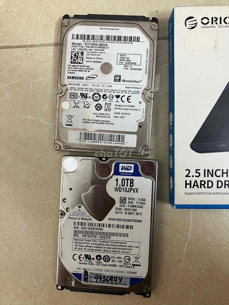 ổ cứng di dộng orico 1tb thanh lý