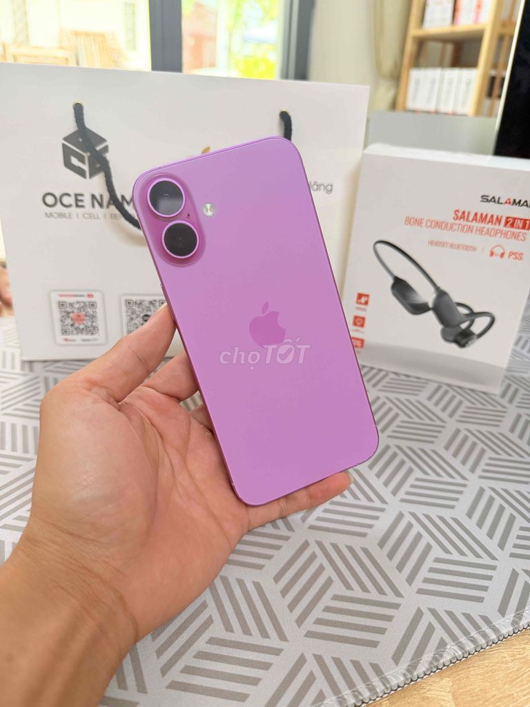 Apple iPhone 16 Plus 256GB Hồng VN/A 91%. Mua bán Điện thoại tại Thành phố Long Xuyên An Giang được đăng bởi OCE NAM Mobile hình 1