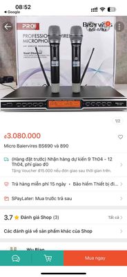 Thanh Lý Cặp Micro Baier 690 Thâu khách. Mua bán Tivi, Âm thanh tại Huyện Hóc Môn Tp Hồ Chí Minh được đăng bởi Mạnh Hoàng 
