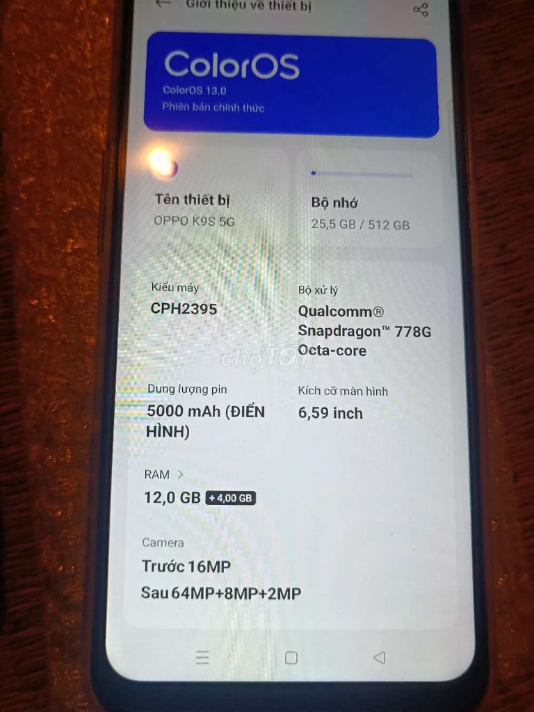 OPPO K9s 5g. Mua bán Điện thoại tại Huyện An Dương Hải Phòng được đăng bởi Thanh Hoàng hình 1
