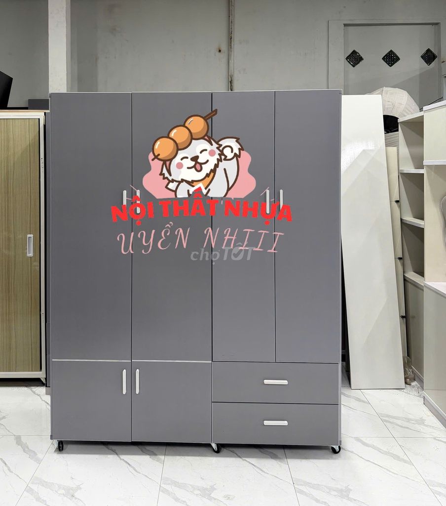 Tủ quần áo-Tủ quần áo-Tủ quần áo-. Mua bán Tủ, kệ gia đình tại Quận Tân Bình Tp Hồ Chí Minh được đăng bởi Nhi Nội Thất Nhựa Giá Xưởng  hình 1