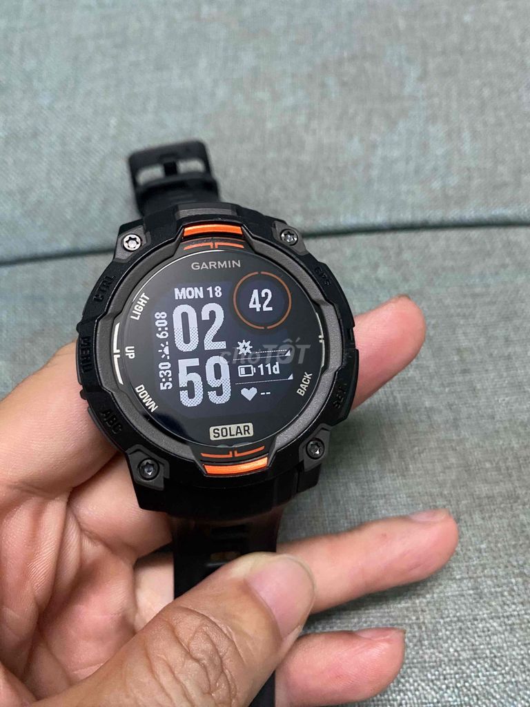 Garmin Instinct 3 Solar Đen 45mm. Mua bán Thiết bị đeo thông minh tại Quận Bình Thạnh Tp Hồ Chí Minh được đăng bởi BT hình 1