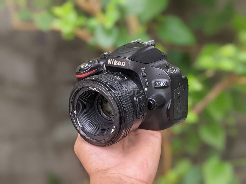 [Máy ảnh KTS] Nikon D5100 kèm lens YN 50mm 1.8 Đen. Mua bán Máy ảnh, Máy quay tại Quận 6 Tp Hồ Chí Minh được đăng bởi may anh KTS hình 1