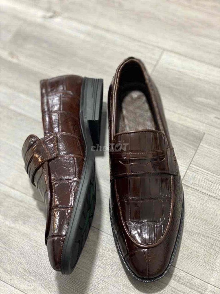 Giày lười nam da cá sấu thật. Mua bán Giày dép tại Quận Tân Bình Tp Hồ Chí Minh được đăng bởi Thời Trang da tự nhiên  hình 1