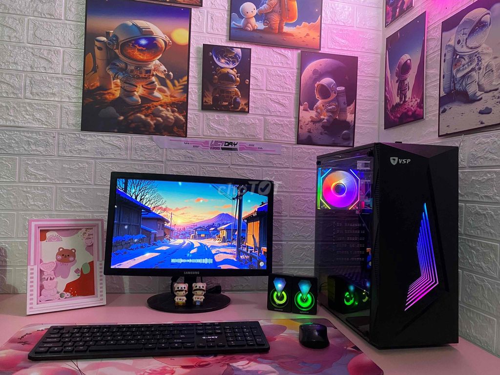 Trọn bộ văn phòng học tập case gaming led