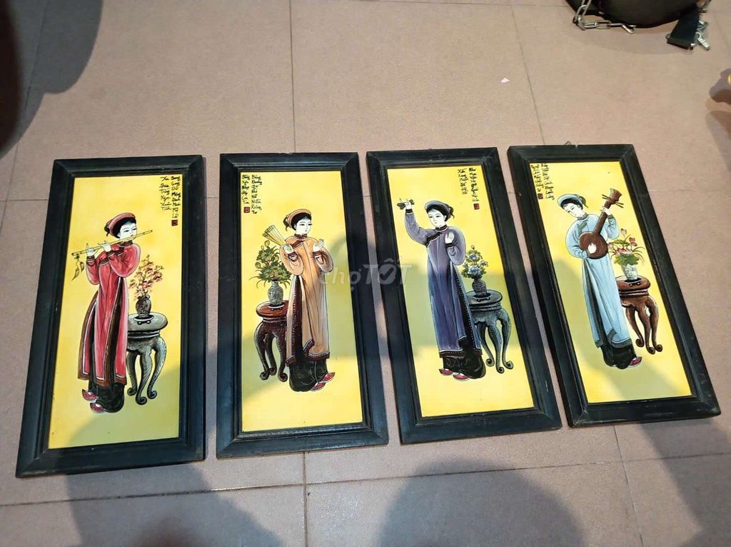 Tranh Tố Nữ Sứ Gỗ Dân gian Việt Nam. Mua bán Đồ sưu tầm, đồ cổ tại Quận Hà Đông Hà Nội được đăng bởi Nhím Xinh hình 1
