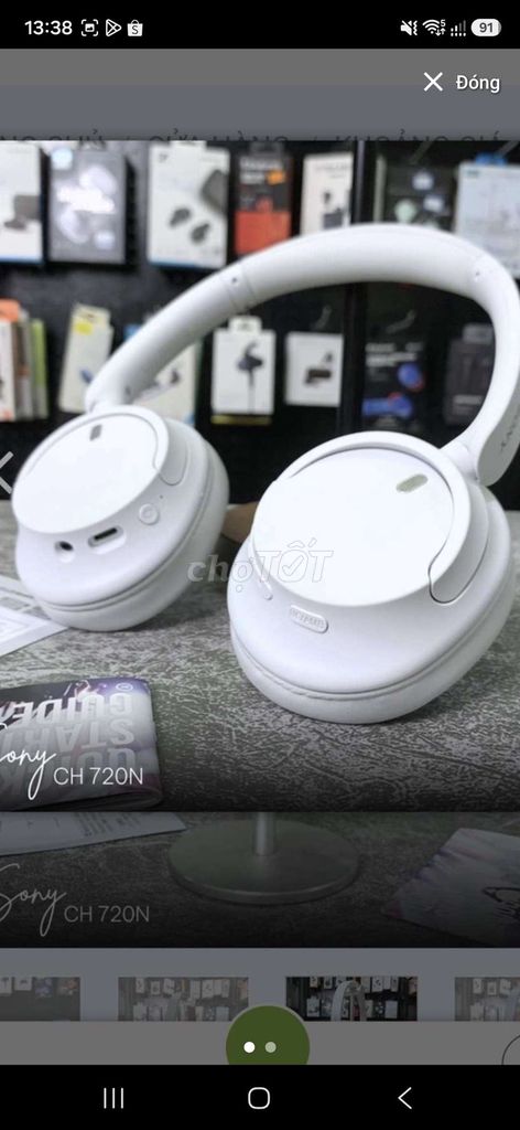 Tai nghe Sony CH 720N Chống ồn Trắng. Mua bán Tivi, Âm thanh tại Huyện Hóc Môn Tp Hồ Chí Minh được đăng bởi góc thanh lý đồ rẻ  hình 1